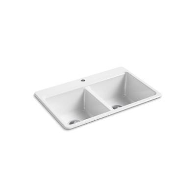 Kohler | Riverby | Drop In Kitchen Sink - White