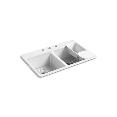 Kohler | Riverby | Drop In Kitchen Sink - White