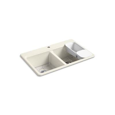 Kohler | Riverby | Drop In Kitchen Sink - Biscuit