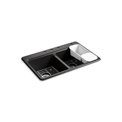 Kohler | Riverby | Drop In Kitchen Sink - Black