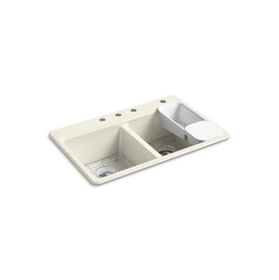 Kohler | Riverby | Drop In Kitchen Sink - Biscuit