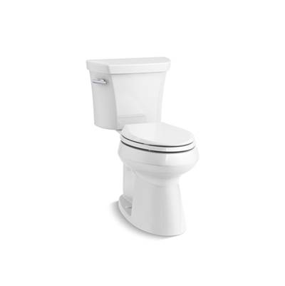 Highline Two-piece elongated toilet with concealed trapway, 1.28 gpf - White