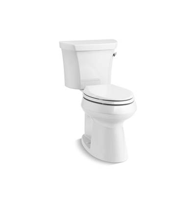 Highline Two-piece elongated toilet with concealed trapway, 1.28 gpf - White