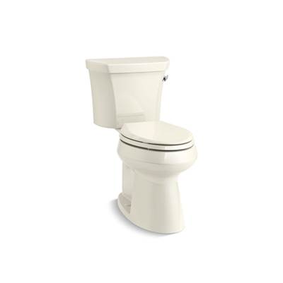 Highline Two-piece elongated toilet with concealed trapway, 1.28 gpf - Biscuit