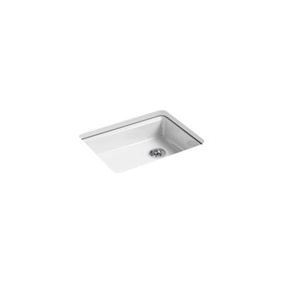 Kohler Riverby 25'' undermount single-bowl kitchen sink - White