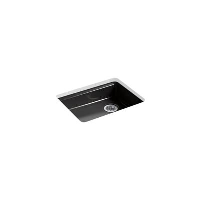 Kohler Riverby 25'' undermount single-bowl kitchen sink - Black