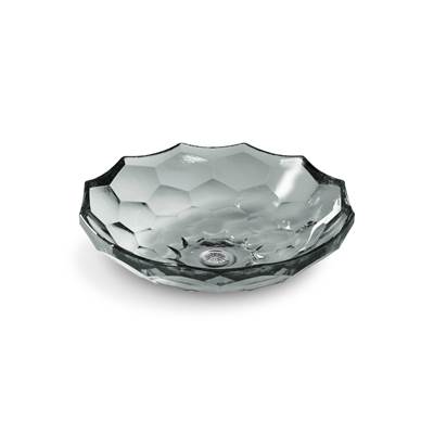 BrioletteE 17-1/2'' round vessel bathroom sink, no overflow