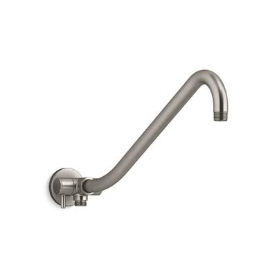Gooseneck Rainhead arm with 2-way diverter - Vibrant Brushed Nickel