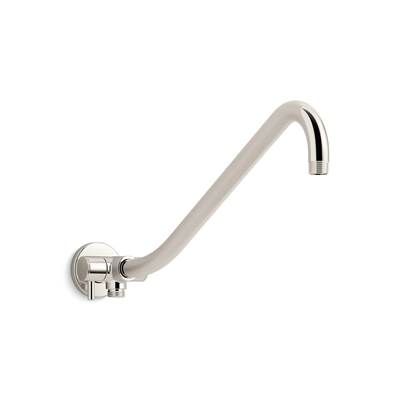 Gooseneck Rainhead arm with 2-way diverter - Vibrant Polished Nickel