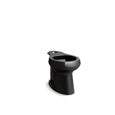 Highline Round-front toilet bowl - Black