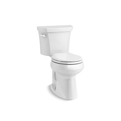Kohler Highline Two-piece round-front toilet, 1.28 gpf - White