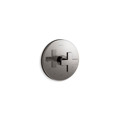 Composed MasterShower temperature control valve trim with cross handle