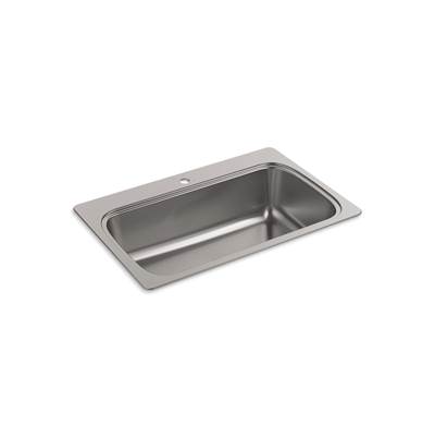 Kohler VerseE 33'' top-mount single-bowl kitchen sink - Stainless Steel
