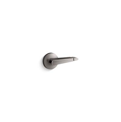 Dual-flush trip lever, left hand - Vibrant Titanium