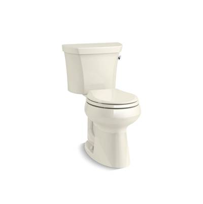 Kohler Highline Two-piece round-front toilet, 1.28 gpf - Biscuit