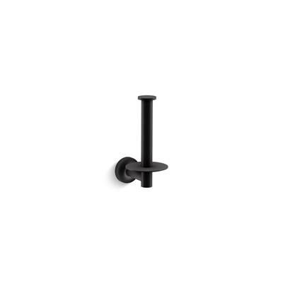 Kohler Purist Vertical toilet paper holder - Matte Black