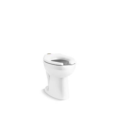 HighcliffE Ultra Floor-mount top spud flushometer bowl - White