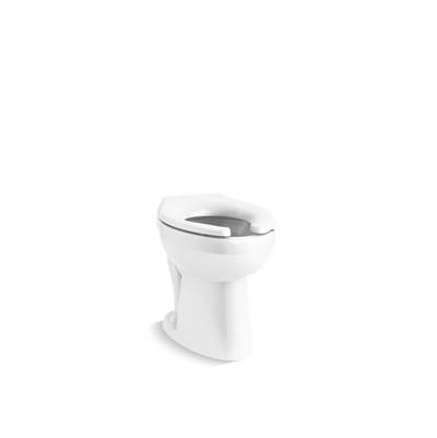 HighcliffE Ultra Antimicrobial toilet bowl with rear spud - White