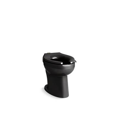 HighcliffE Ultra Floor-mount top spud flushometer bowl - Black