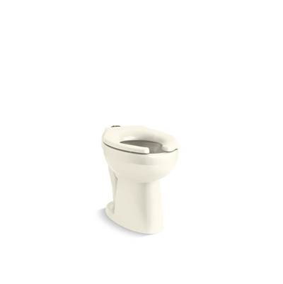 Kohler HighcliffE Ultra Floor-mount top spud flushometer bowl - Biscuit