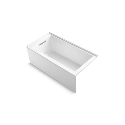Kohler Underscore 60'' x 30'' alcove bath, left drain - White