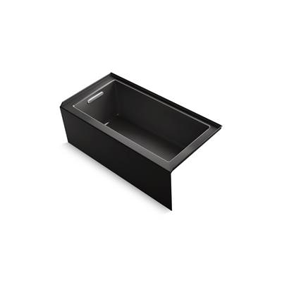 Kohler Underscore 60'' x 30'' alcove bath, left drain - Black