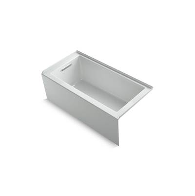 Kohler Underscore 60'' x 30'' alcove bath, left drain - Ice Grey