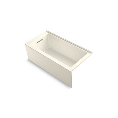 Kohler Underscore 60'' x 30'' alcove bath, left drain - Biscuit