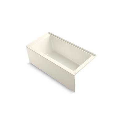 Kohler Underscore 60'' x 30'' alcove bath right drain - Biscuit