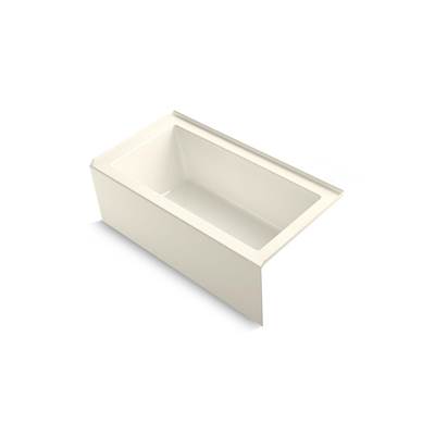 Kohler Underscore 60'' x 32'' alcove bath right drain - Biscuit
