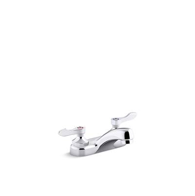 Kohler Triton Bowe 0.5 gpm centerset bathroom sink faucet with aerated flow and lever handles, drain not included - Polished Chrome