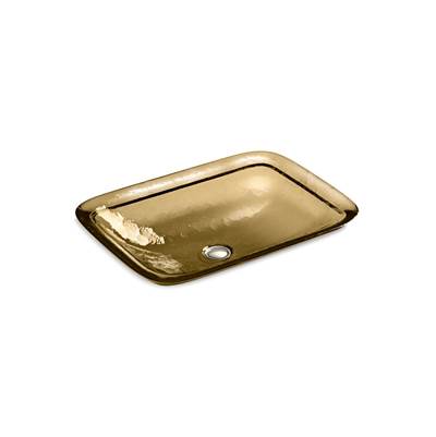 Kohler Inia 20-3/4'' rectangular drop-in bathroom sink, no overflow - Translucent Sandalwood