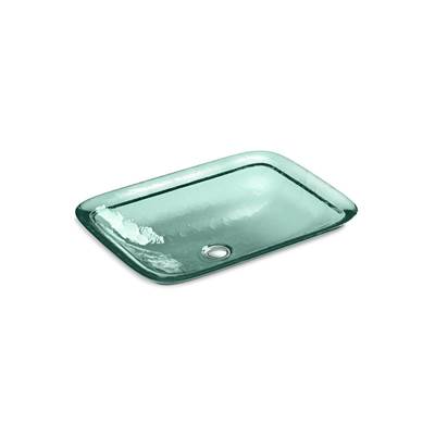 Kohler Inia 20-3/4'' rectangular drop-in bathroom sink, no overflow - Translucent Dew