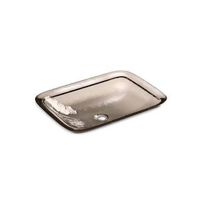 Kohler Inia 20-3/4'' rectangular drop-in bathroom sink, no overflow - Translucent Doe