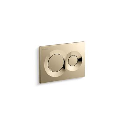 Kohler Lynk Flush Actuator Plate for 2''x 4'' In-wall Tank and Carrier System - Vibrant French Gold