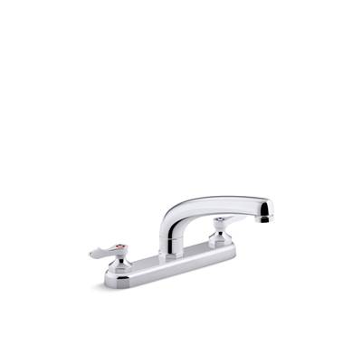 Kohler Triton Bowe 1.8 gpm kitchen sink faucet with 8-3/16'' swing spout, aerated flow and lever handles - Polished Chrome