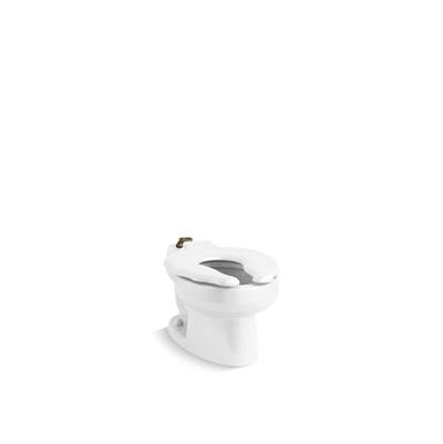 Kohler Primarye Elongated Floor-mount Flushometer Bowl, Antimicrobial Finish - White