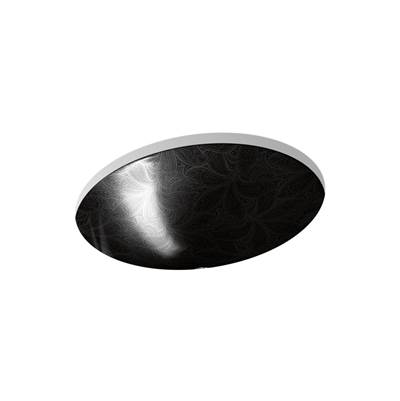 Kohler SartorialE Paisley Caxton 19-1/4'' oval undermount bathroom sink - Black Sartorial Paisley