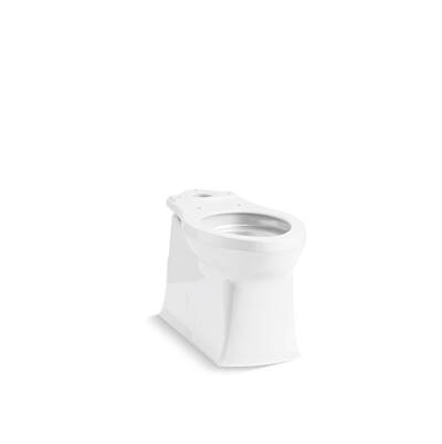 Corbelle Elongated toilet bowl with skirted trapway