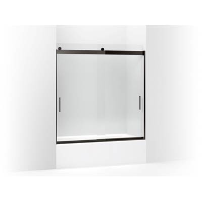 Kohler Levity 62'' H Sliding Bath Door with 1/4''-thick Glass - Anodized Dark Bronze
