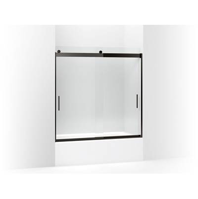 Kohler Levity Sliding Bath Door, 59-3/4'' H X 56-5/8 - 59-5/8'' W, with 1/4'' Thick Crystal Clear...
