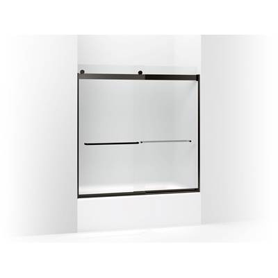Kohler Levity Sliding Bath Door, 59-3/4'' H X 56-5/8 - 59-5/8'' W, with 1/4'' Thick Frosted Glass...