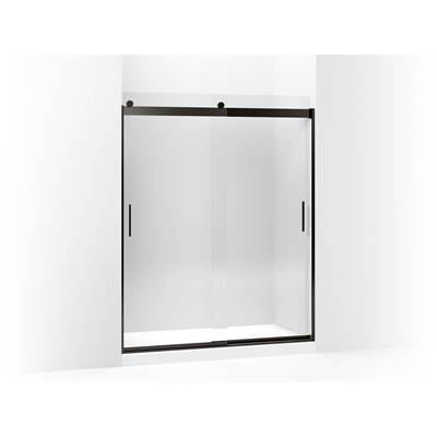 Kohler Levity Sliding Shower Door, 74'' H X 56-5/8 - 59-5/8'' W, with 1/4'' Thick Crystal Clear...