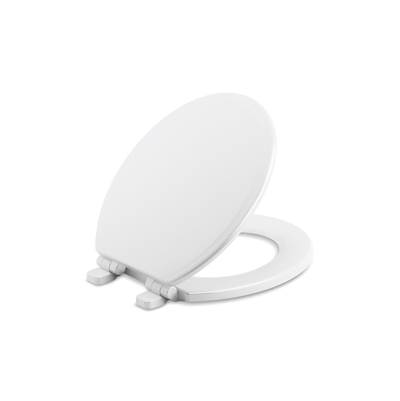 Kohler Ridgewood Quiet-CloseE round-front toilet seat - White