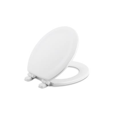 Kohler Stonewood Quiet-CloseE round-front toilet seat - White