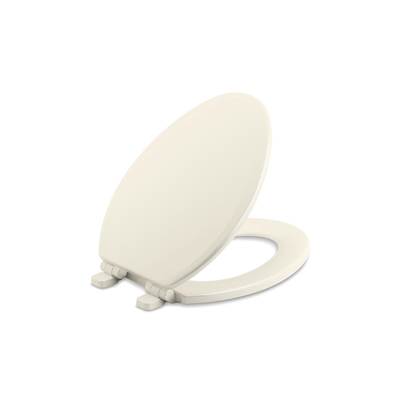 Kohler Ridgewood Quiet-CloseE elongated toilet seat - Biscuit