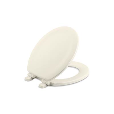 Kohler Stonewood Quiet-CloseE round-front toilet seat - Biscuit