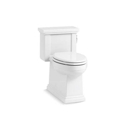 Kohler Tresham Comfort Height One-piece compact elongated 1.28 gpf chair height toilet with right-hand trip lever, and Quiet-CloseE seat - White