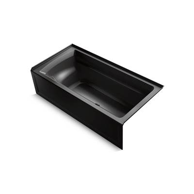 Archer 72'' x 36'' alcove bath, right drain