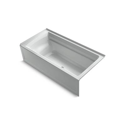 Archer 72'' x 36'' alcove bath, right drain
